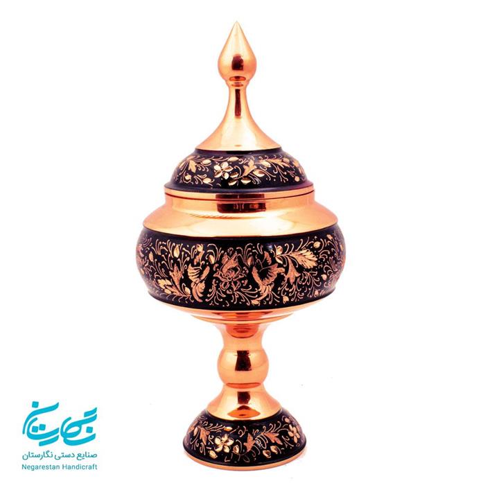 شکلات خوری مسی الماس تراش 23 سانتیمتر